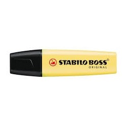Marcador fluorescente pastel Stabilo Boss amarelo