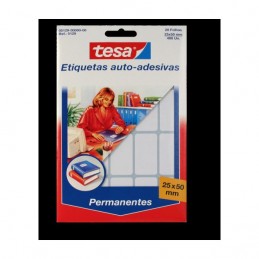Etiquetas Tesa 25x50 permanentes 400 unidades
