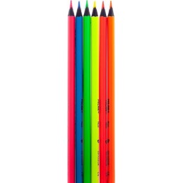 6 lápis fluorescentes Milan
