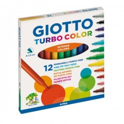 Caixa 12 Marcadores Giotto Turbo Color
