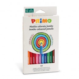 Caixa 12 lápis Primo Jumbo 5,5mm
