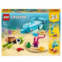 Jogo de construção Lego Golfinho e Tartaruga 3in1
